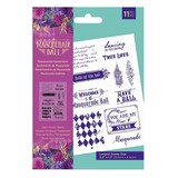 Crafter's Companion Masquerade Ball Clear Stamps Masquerade Sentiments (MB-ST-CA-MASE) (OUTLET)