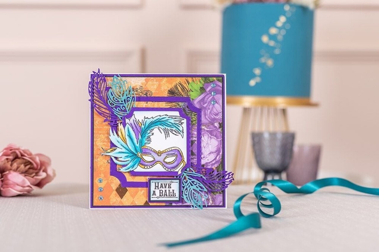 Crafter's Companion Masquerade Ball Clear Stamps Masquerade Sentiments (MB-ST-CA-MASE) (OUTLET)