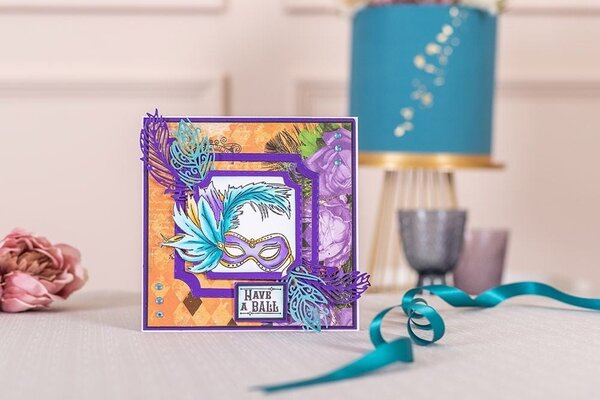Crafter's Companion Masquerade Ball Clear Stamps Masquerade Sentiments (MB-ST-CA-MASE) (OUTLET)