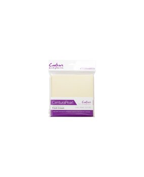 Crafter's Companion CenturaPearl Card & Envelope 6x6 Inch Fresh Cream (8pcs) (CPCE-6X6-FCREAM) (OUTLET)