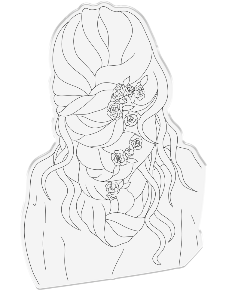 Crafter's Companion Natural Beauty Clear Stamp Tumbling Waves & Florals (CC-STP-TUWF) (OUTLET)