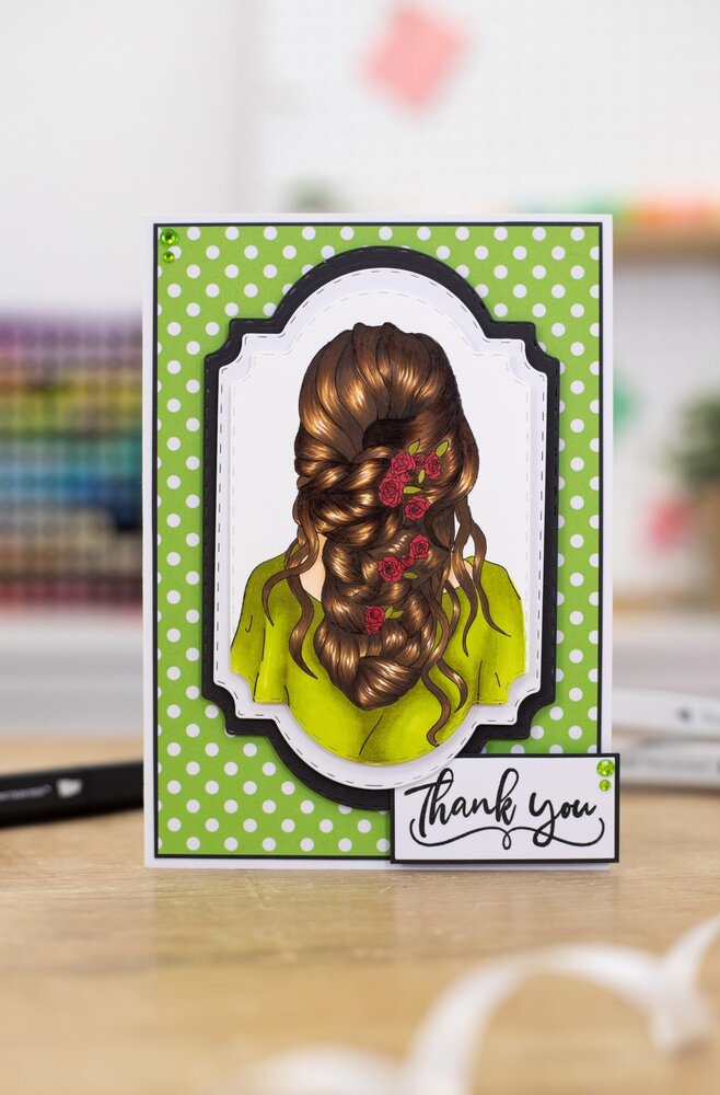 Crafter's Companion Natural Beauty Clear Stamp Tumbling Waves & Florals (CC-STP-TUWF) (OUTLET)