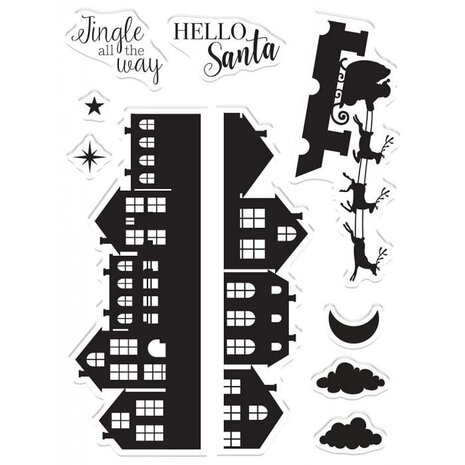 Crafter's Companion Over The Rooftops Clear Stamps (CC-STP-OVTR) (OUTLET)