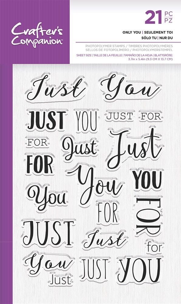 Crafter's Companion Only You Clear Stamps (CC-STP-ONLYYOU) (OUTLET)