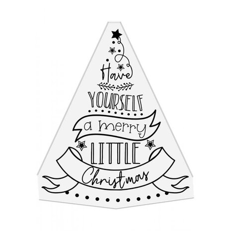 Crafter's Companion Merry Little Christmas Tree Clear Stamps (CC-STP-MLCH) (OUTLET)