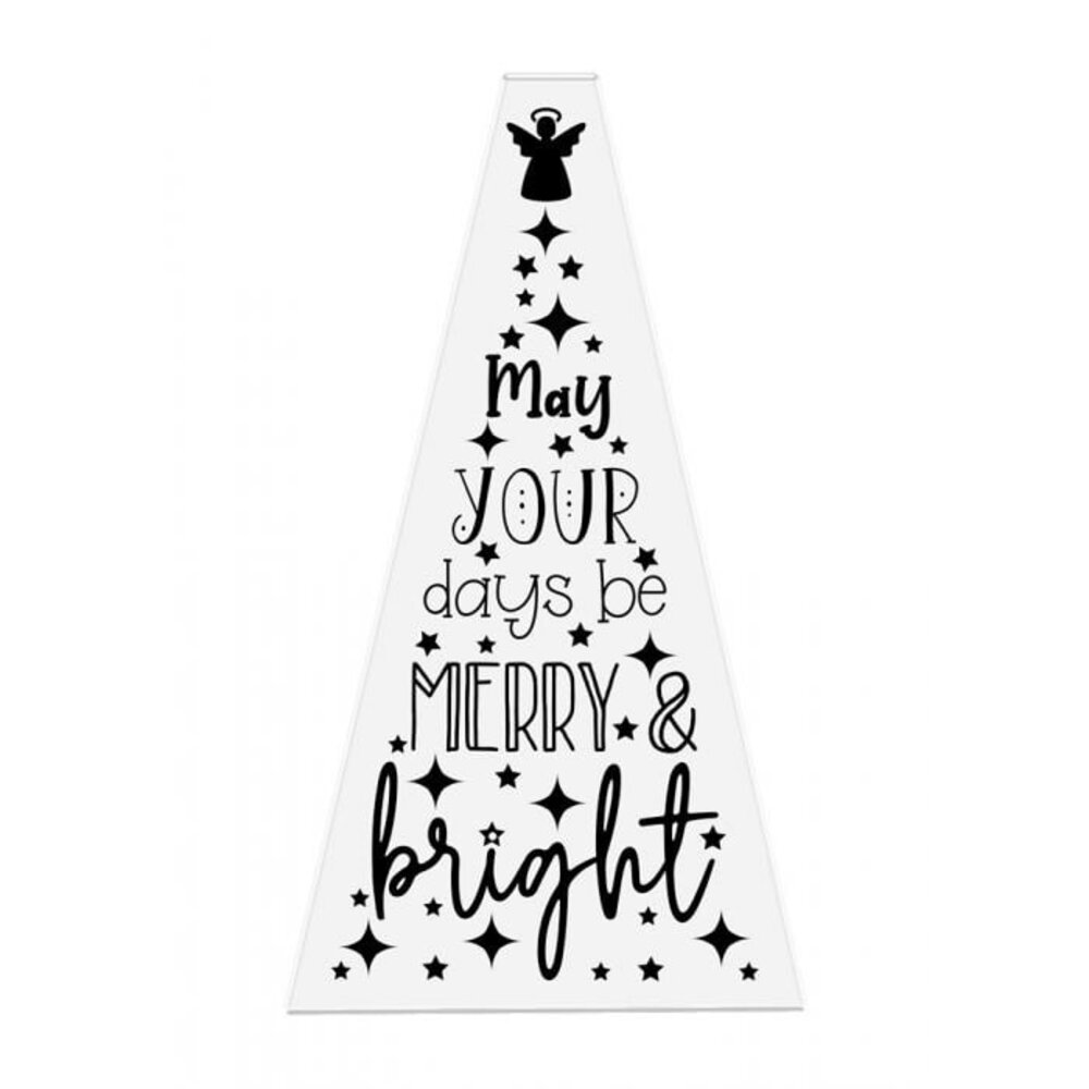 Crafter's Companion Merry and Bright Tree Clear Stamps (CC-STP-MBRI) (OUTLET)