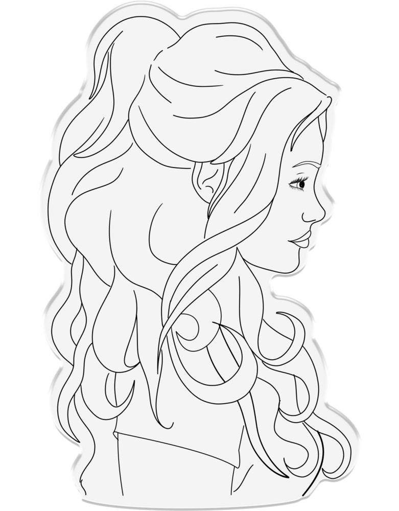 Crafter's Companion Natural Beauty Clear Stamp Luscious Locks (CC-STP-LUSL) (OUTLET)