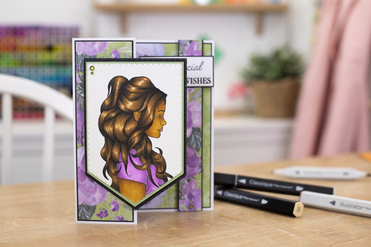 Crafter's Companion Natural Beauty Clear Stamp Luscious Locks (CC-STP-LUSL) (OUTLET)