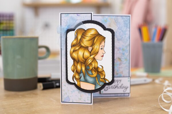 Crafter's Companion Natural Beauty Clear Stamp Luscious Locks (CC-STP-LUSL) (OUTLET)