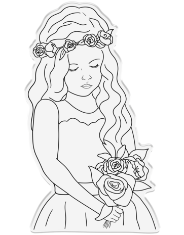 Crafter's Companion Natural Beauty Clear Stamp Little Darling (CC-STP-LIDA) (OUTLET)