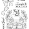 Crafter's Companion Winter Floral Clear Stamp Festive Bows (CC-STP-FESBOW) (OUTLET)