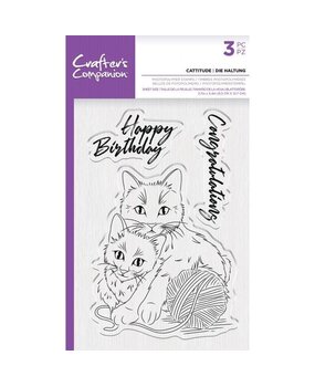 Crafter's Companion Cattitude Clear Stamps (CC-STP-CATT) (OUTLET)