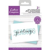 Crafter's Companion Brush Seasons Greetings Clear Stamps (CC-STP-BSEGR) (OUTLET)