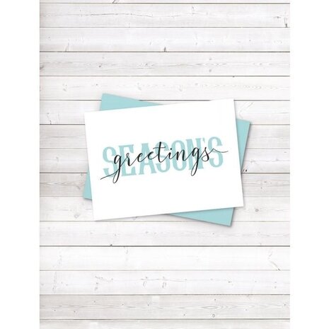 Crafter's Companion Brush Seasons Greetings Clear Stamps (CC-STP-BSEGR) (OUTLET)