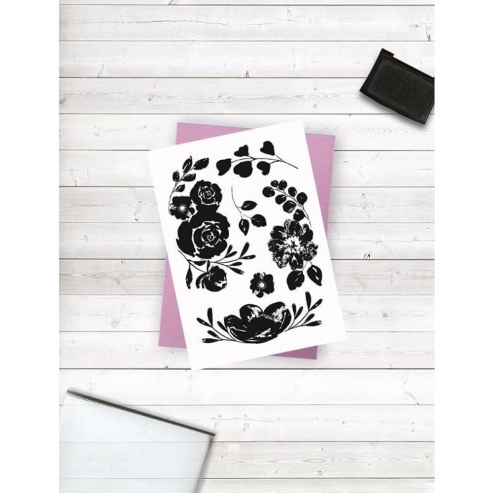 Crafter's Companion Beautiful Blossoms Clear Stamps (CC-STP-BEABL) (OUTLET)