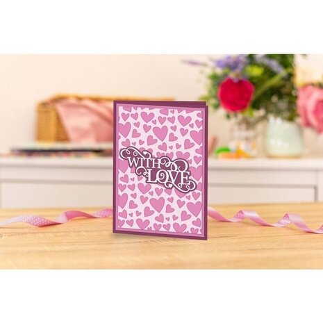 Crafter's Companion Confetti Hearts Patterned Stencils (CC-STEN-CONFHE) (OUTLET)