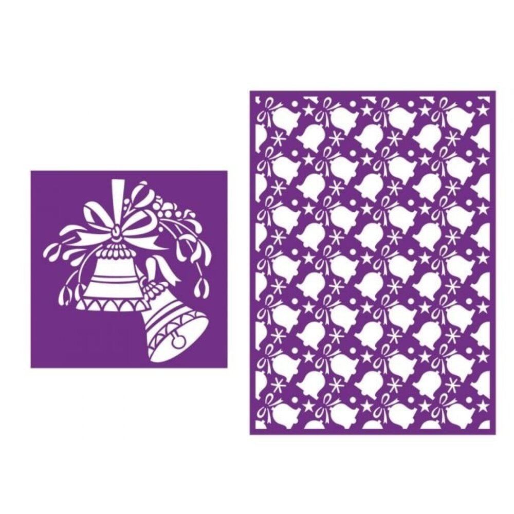 Crafter's Companion Bells are Ringing Simple Christmas Stencils (CC-STEN-BRING) (OUTLET)