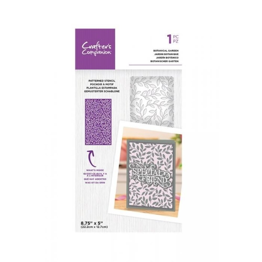 Crafter's Companion Botanical Garden Patterned Stencils (CC-STEN-BOTAGA) (OUTLET)