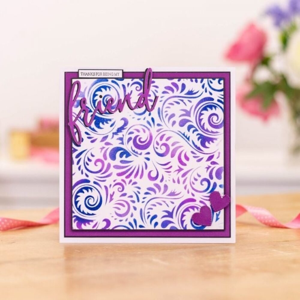 Crafter's Companion Abstract Swirls Background Stencils (CC-STEN-ABSSW) (OUTLET)