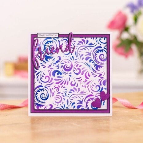 Crafter's Companion Abstract Swirls Background Stencils (CC-STEN-ABSSW) (OUTLET)