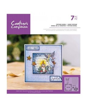 Crafter's Companion Vintage Angel Clear Stamps (CC-ST-CA-VANG) (OUTLET)