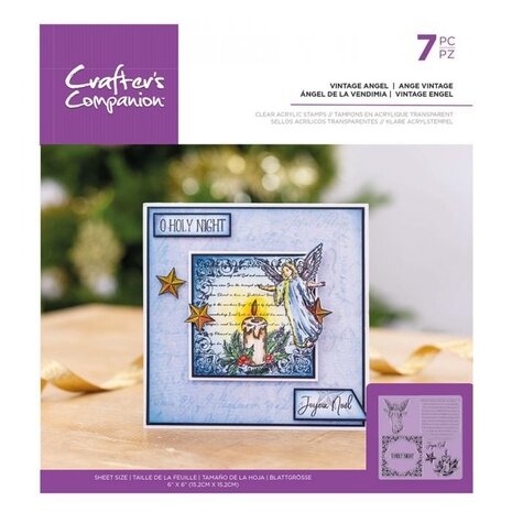 Crafter's Companion Vintage Angel Clear Stamps (CC-ST-CA-VANG) (OUTLET)