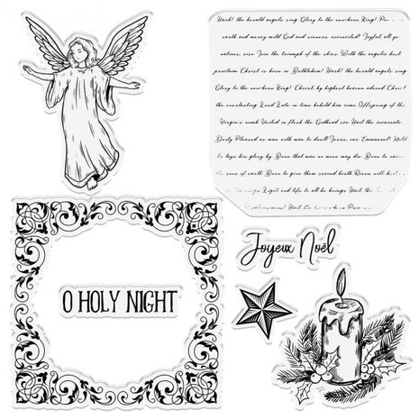 Crafter's Companion Vintage Angel Clear Stamps (CC-ST-CA-VANG) (OUTLET)