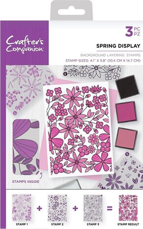 Crafter's Companion Spring Display A6 Background Layering Stamps (CC-ST-CA-BKSPR) (OUTLET) Crafter's Companion Spring Display A6 Background Layering Stamps (CC-ST-CA-BKSPR) (OUTLET)
