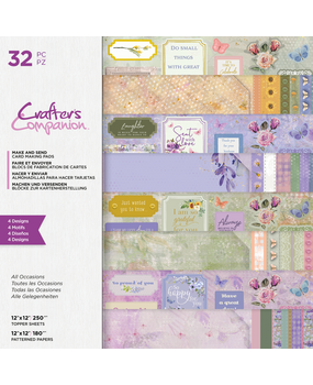Crafter's Companion Make and Send All Occasions 12x12 Inch Card Making Pad (CC-PAD12-MAS-AOCC) (OUTLET)
