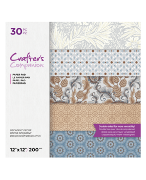 Crafter's Companion Decadent Decor 12x12 Inch Paper Pad (CC-PAD12-DDEC-30) (OUTLET)