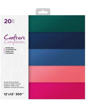 Crafter's Companion Blush & Blue Pearl 12x12 Inch Pearl Pad (CC-PAD12-BBPE) (OUTLET)