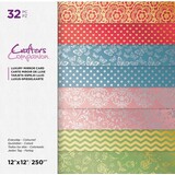 Crafter's Companion Everyday Coloured 12x12 Inch Luxury Mirror Card Pad (CC-LMC12-EVCOL-32) (OUTLET)