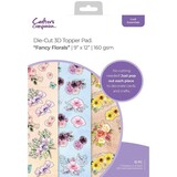 Crafter's Companion 12x9 Inch Die Cut 3D Topper Pad Fancy Florals (CC-DTPAD9-FAFL) (OUTLET)