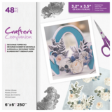 Crafter's Companion Decoupage 6x6 Inch Topper Pad Winter Roses (CC-DTPAD6-WINROS) (OUTLET)