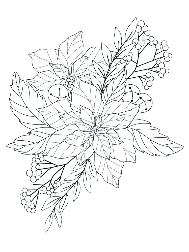 Crafter's Companion Card Front Colouring Pads Natures Christmas (CC-COLPAD-NACH) (OUTLET)