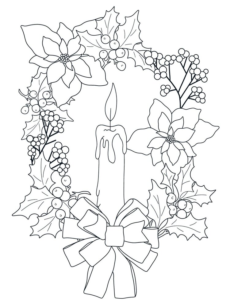 Crafter's Companion Card Front Colouring Pads Natures Christmas (CC-COLPAD-NACH) (OUTLET)