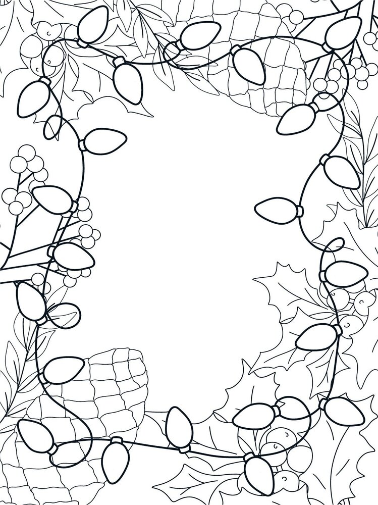 Crafter's Companion Card Front Colouring Pads Natures Christmas (CC-COLPAD-NACH) (OUTLET)