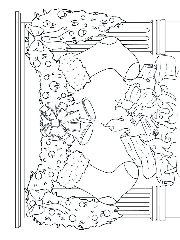 Crafter's Companion Card Front Colouring Pads Merry Christmas To All (CC-COLPAD-MCTA) (OUTLET)