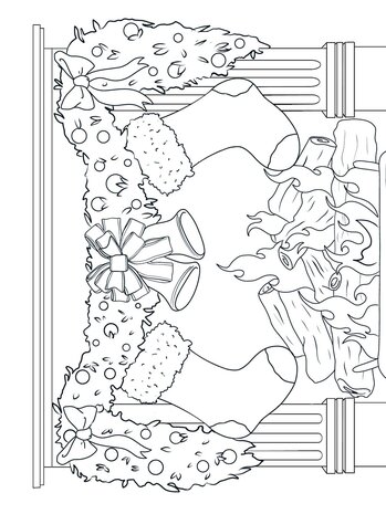 Crafter's Companion Card Front Colouring Pads Merry Christmas To All (CC-COLPAD-MCTA) (OUTLET)