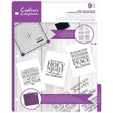 Crafter's Companion Peace & Joy Clear Stamps (CC-CA-ST-PEAC) (OUTLET)