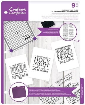 Crafter's Companion Peace & Joy Clear Stamps (CC-CA-ST-PEAC) (OUTLET)