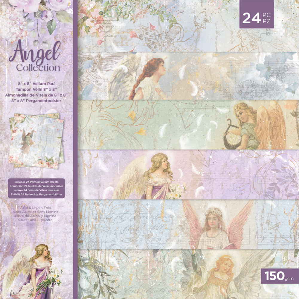 Crafter's Companion Angel Collection 8x8 Inch Vellum Pad (ANG-VELPAD8) (OUTLET)