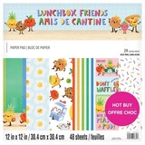 Craft Smith Lunchbox Friends 12x12 Inch Paper Pad (MSE6907) (OUTLET)