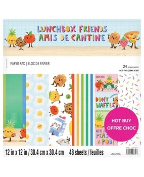 Craft Smith Lunchbox Friends 12x12 Inch Paper Pad (MSE6907) (OUTLET)