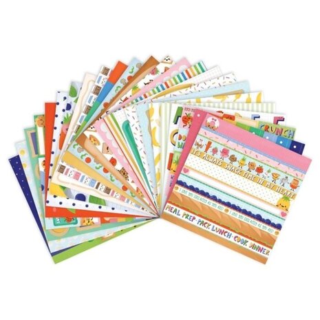 Craft Smith Lunchbox Friends 12x12 Inch Paper Pad (MSE6907) (OUTLET)