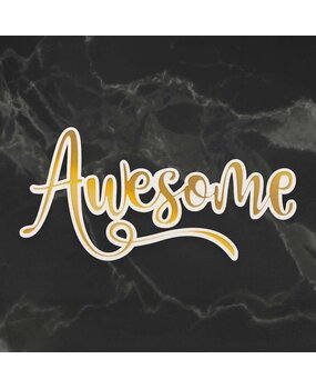 Couture Creations Awesome Cut, Foil and Emboss Die (CO726967) (OUTLET)