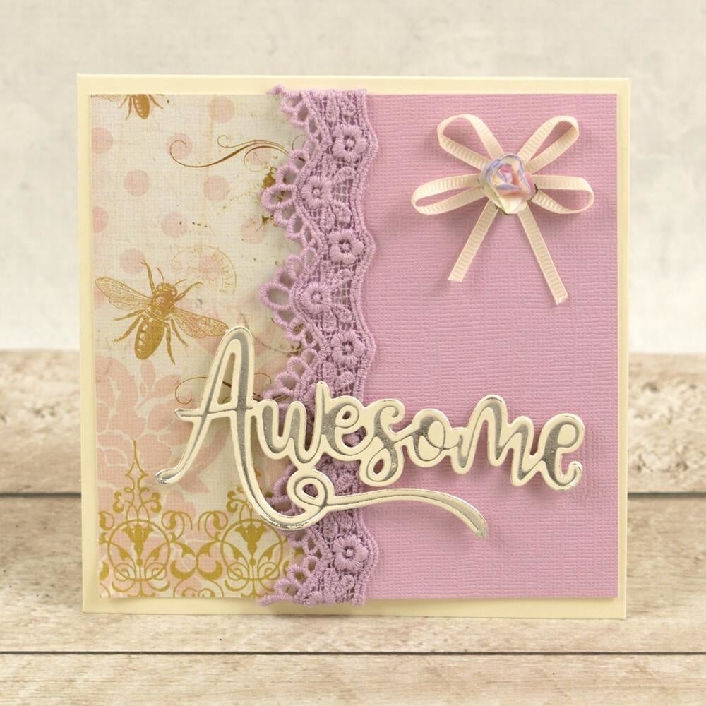 Couture Creations Awesome Cut, Foil and Emboss Die (CO726967) (OUTLET)