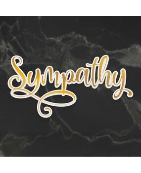 Couture Creations Sympathy Cut, Foil and Emboss Die (CO726958) (OUTLET)