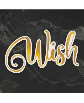 Couture Creations Wish Cut, Foil and Emboss Die (CO726951) (OUTLET)