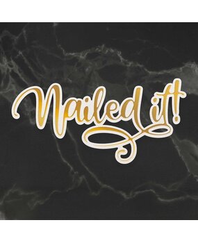 Couture Creations Nailed It Cut, Foil and Emboss Die (CO726935) (OUTLET) Couture Creations Nailed It Cut, Foil and Emboss Die (CO726935) (OUTLET)